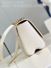 Fortok Louis Vuitton Twist MM Bag White 23x17x9.5cm - 2