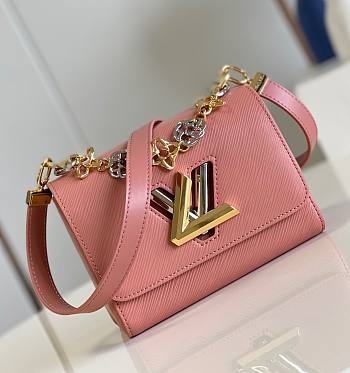 Fortok Louis Vuitton Twist PM Bag Pink 19x15x9cm