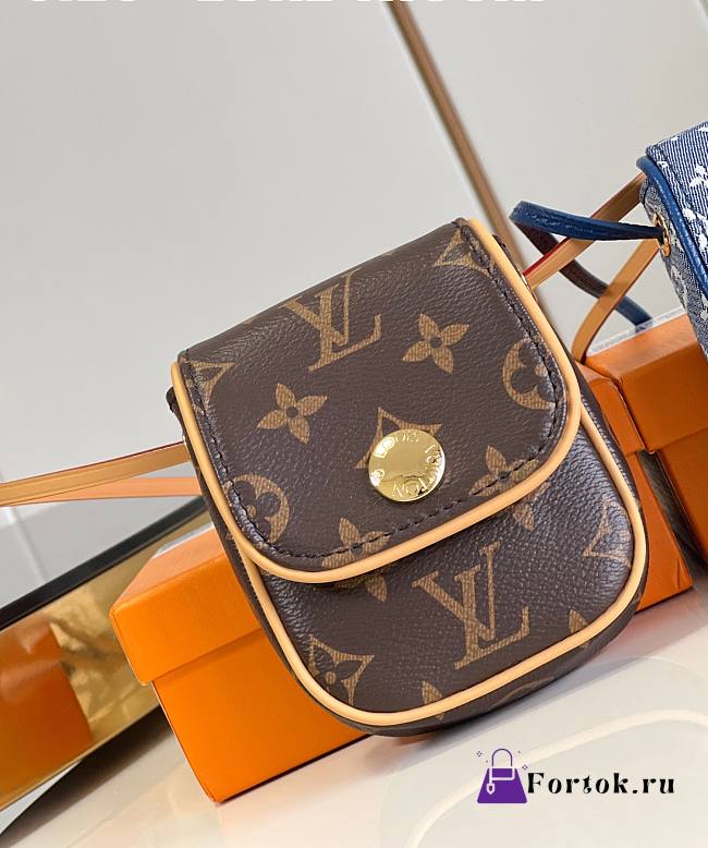 Fortok Louis Vuitton Monogram Brown Pochette Cancun Shoulder Bag 18x14x6cm - 1