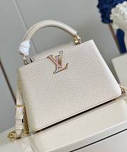 Fortok Louis Vuitton Capucines Bag White 27x18x9cm  - 1
