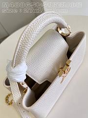 Fortok Louis Vuitton Capucines Bag White 27x18x9cm  - 3