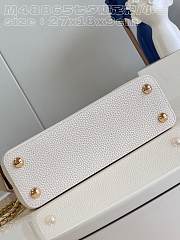 Fortok Louis Vuitton Capucines Bag White 27x18x9cm  - 5