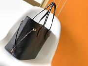 Fortok Louis Vuitton Wild At Heart Neverfull MM Bag Black 31x28x14cm - 4