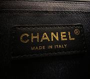 Fortok Chanel 23A Denim Shoulder Bag Blue 19x13x5cm - 5