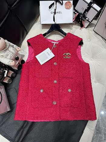 Fortok Chanel Early Autumn Vest Red