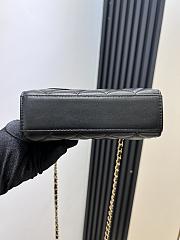 Fortok Chanel 23B Metal Pearl Wrist Bag Black 14.5x12x6cm - 6