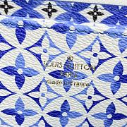 Fortok Louis Vuitton Zippy Wallet Blue 19.5×10.5×2.5cm - 3