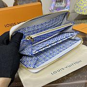 Fortok Louis Vuitton Zippy Wallet Blue 19.5×10.5×2.5cm - 2