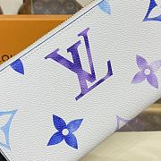 Fortok Louis Vuitton Zippy Wallet Blue 19.5×10.5×2.5cm - 5