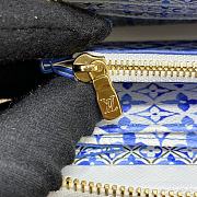 Fortok Louis Vuitton Zippy Wallet Blue 19.5×10.5×2.5cm - 4