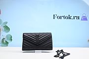 Fortok Saint Laurent Cassandra Leather Wallet On Chain 24cm - 1