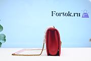 Fortok Dolice & Gabana Red Devotion Leather Shoulder Bag 26cm - 6
