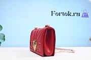 Fortok Dolice & Gabana Red Devotion Leather Shoulder Bag 26cm - 5