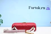 Fortok Dolice & Gabana Red Devotion Leather Shoulder Bag 26cm - 3