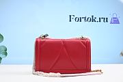 Fortok Dolice & Gabana Red Devotion Leather Shoulder Bag 26cm - 2