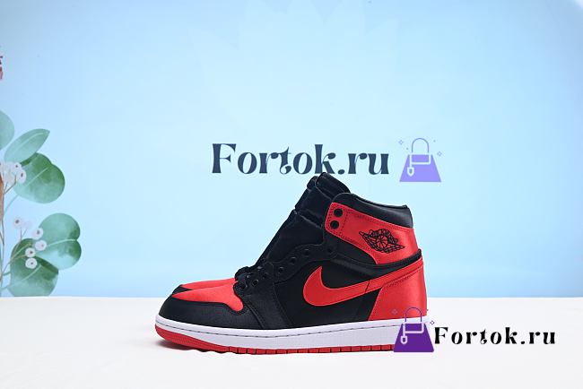 Fortok Nike Air Jordan 1 High Retro GS ‘Chicago Bulls’ Black&Red - 1