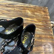 Fortok Chanel Mary Janes Wool and Cotton Tweed & Patent Calfskin Multicolor & Black - 3