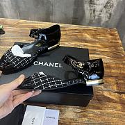 Fortok Chanel Mary Janes Wool and Cotton Tweed & Patent Calfskin Black - 4