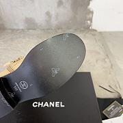 Fortok Chanel Military Boots Patent Calfskin And Lambskin Beige - 5