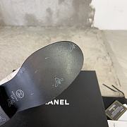 Fortok Chanel Military Boots Patent Calfskin And Lambskin White - 3