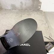 Fortok Chanel Military Boots Patent Calfskin And Lambskin Black - 4