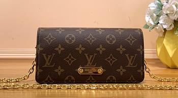 Fortok Louis Vuitton Wallet On Chain Lily 20.5x10x3.5cm