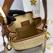 Fortok Dior C'est Bag Natural Macrocannage Raffia 24x10x24.5cm - 6
