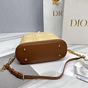 Fortok Dior C'est Bag Natural Macrocannage Raffia 24x10x24.5cm - 4