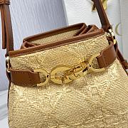 Fortok Dior C'est Bag Natural Macrocannage Raffia 24x10x24.5cm - 2