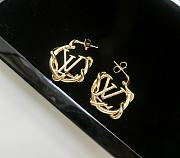 Fortok Louis Vuitton Garden Lousie Hoop Earrings - 1