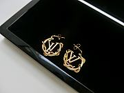 Fortok Louis Vuitton Garden Lousie Hoop Earrings - 5