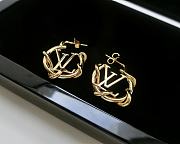 Fortok Louis Vuitton Garden Lousie Hoop Earrings - 4
