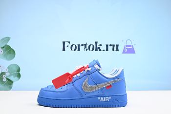 Fortok Nike Air Force 1 Low Off-White MCA University Blue Shoes