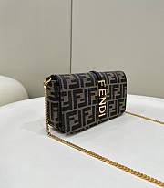 Fortok Fendi Graphy Chain Bag Brown 21x4x11cm - 6