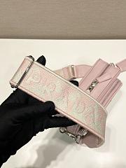 Fortok Prada Nappa Antique Multi-Pocket Shoulder Bag Pink 22x10.5x7cm - 5