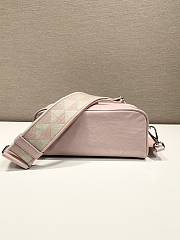 Fortok Prada Nappa Antique Multi-Pocket Shoulder Bag Pink 22x10.5x7cm - 2