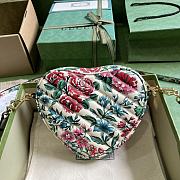 Fortok Gucci Ophidia GG Heart-shaped Wallet 20x17.5x6.5cm - 2