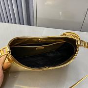 Fortok Prada Logo-embellished Metallic Shoulder Bag 22x18.5x4.5cm - 6