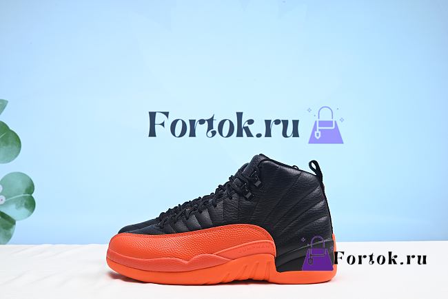 Fortok Air Jordan 12 Black & Brilliant Orange - 1