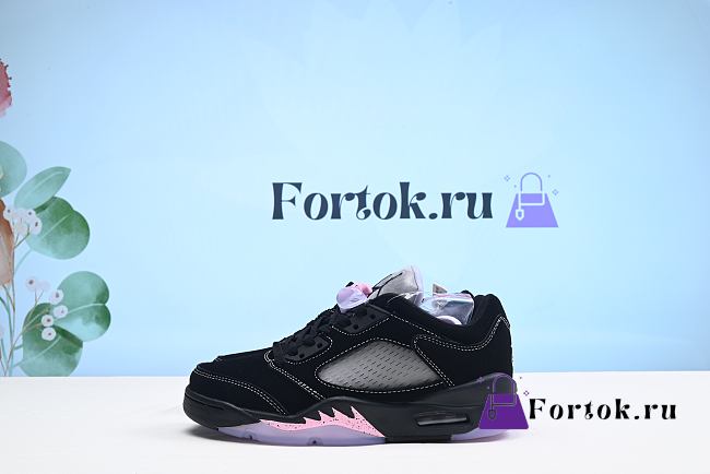 Fortok  Air Jordan 5 Retro Low ‘Dongdan’ Black & Purple - 1
