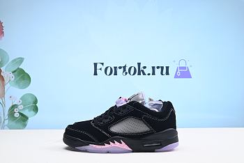 Fortok  Air Jordan 5 Retro Low ‘Dongdan’ Black & Purple