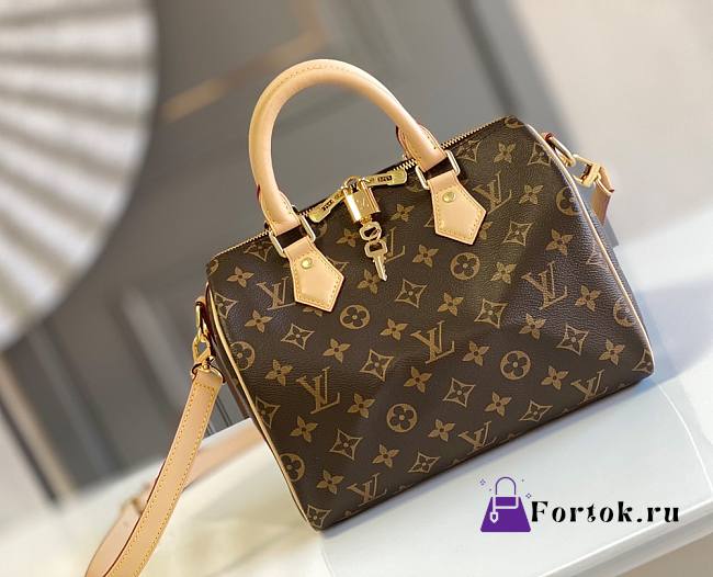 Fortok Louis Vuitton Speedy Bandouliere 25 Monogram Canvas 25x19x15cm - 1