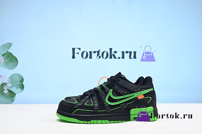 Fortok Nike Air Rubber Dunk Off-White Green Strike CU6015-001 - 1