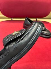 Fortok Chanel Lambskin Quilted CC Turnlock Loafers Black - 6