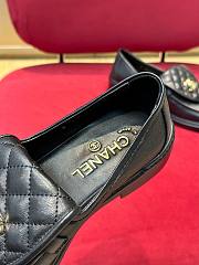 Fortok Chanel Lambskin Quilted CC Turnlock Loafers Black - 4