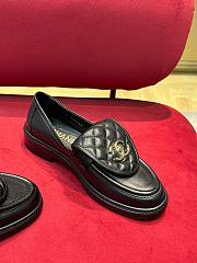 Fortok Chanel Lambskin Quilted CC Turnlock Loafers Black - 3