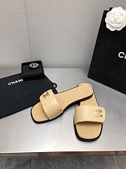 Fortok Chanel Mules Beige - 5