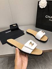 Fortok Chanel Mules White - 5