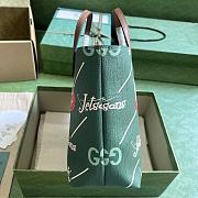 Fortok Gucci Kids Jetsons Print Shopping Bag Green 21x20x10cm - 5