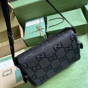 Fortok Gucci Jumbo GG Changing Bag Black 44x28x14cm - 5